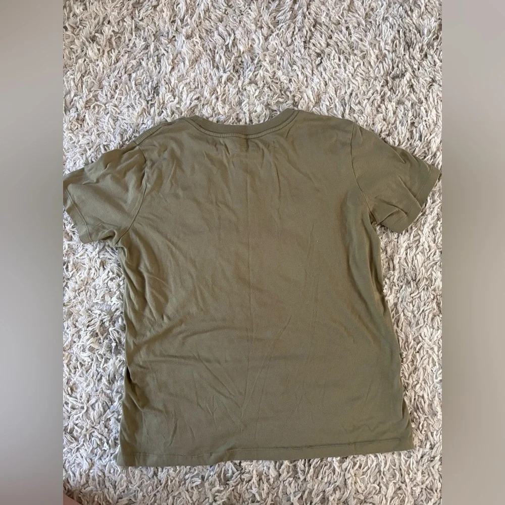 AC/DC Graphic T-Shirt in Olive Green Junior Womens Size Large - Picture 6 of 6